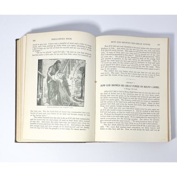 1934 Elise E. Egermeier “Bible Story Book” Hardcover Illustrated - Picture 11 of 13